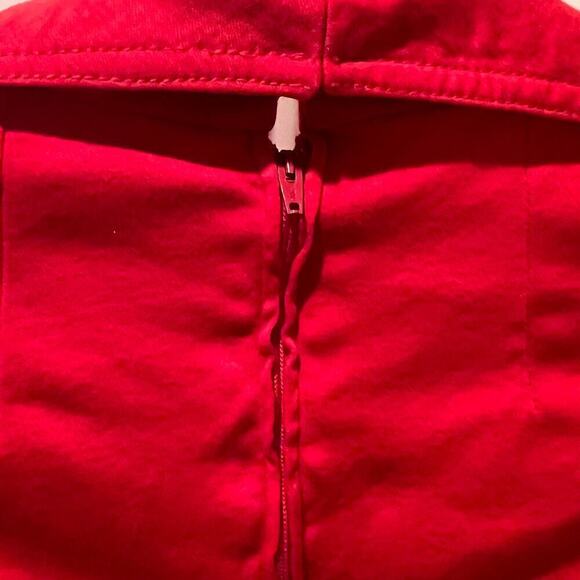 Vintage Handmade Red Dress Size Small MCM 1950  1960’s A Line Smock Empire Waist - Picture 5 of 8